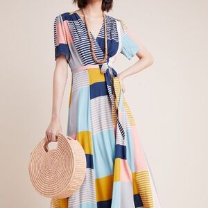 Positano Maxi Wrap Dress by The Odells x Anthropologie
